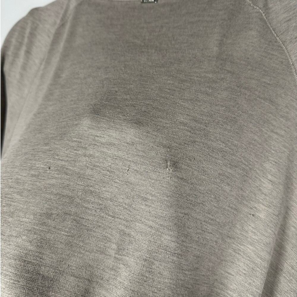 St. John Sport Tan Zip Up Tie Waist Sweatshirt Women's Medium - Picture 8 of 9